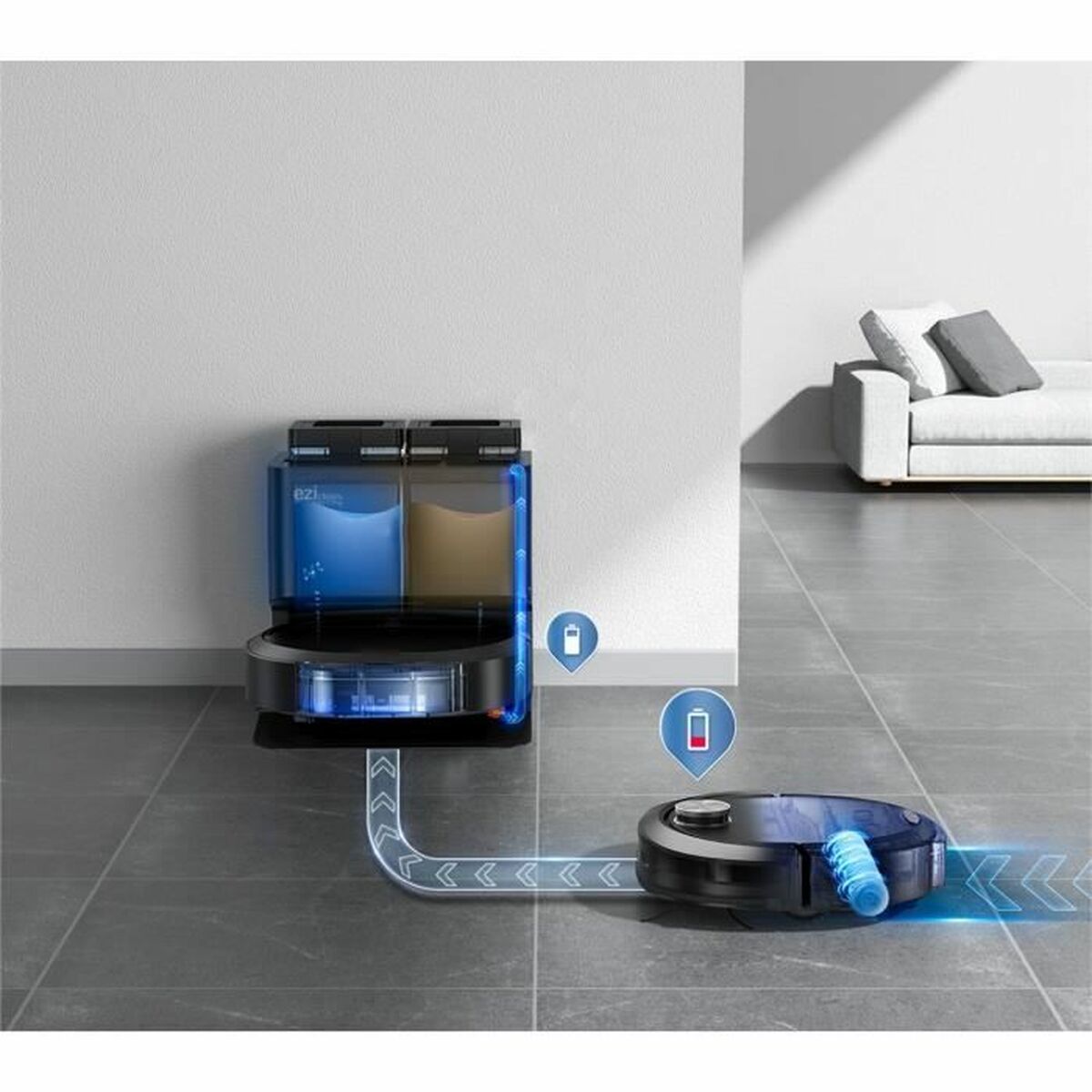 Robotdammsugare EZIclean All in one Z10 Plus